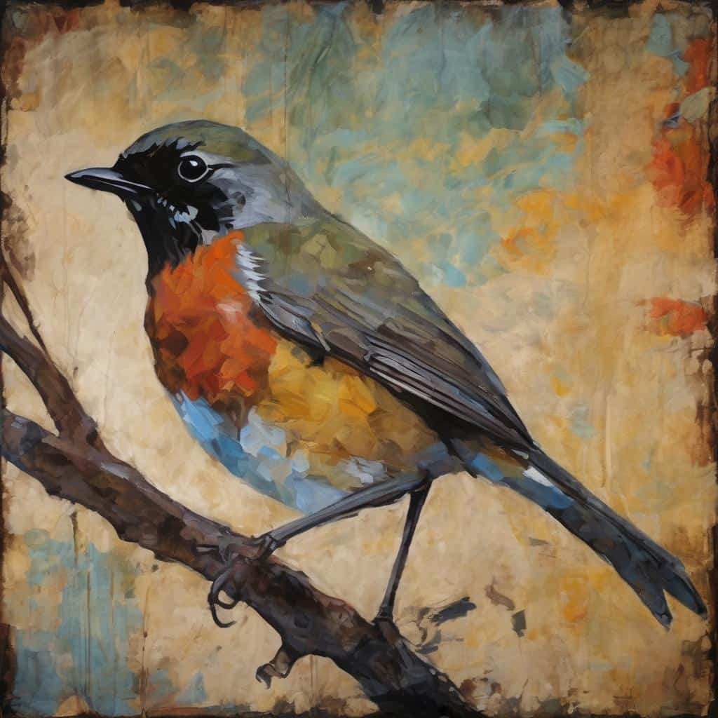 Λοιπές λέξεις κλειδιά, ζωγραφιά που απεικονίζει πουλί, τέχνη, φυσικό περιβάλλον, εικόνα ως προσωπικό καταφύγιο.